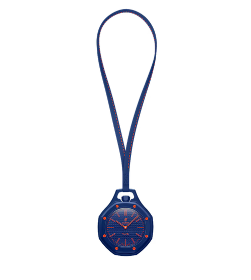 Swatch x AP Royal Pop Blue Dial Blue Leather Lanyard Watch for Men - Orenji Hachi