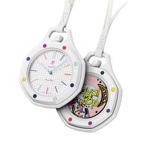 Swatch x AP Royal Pop White Dial Lanyard Watch for Men - Huit Blanc