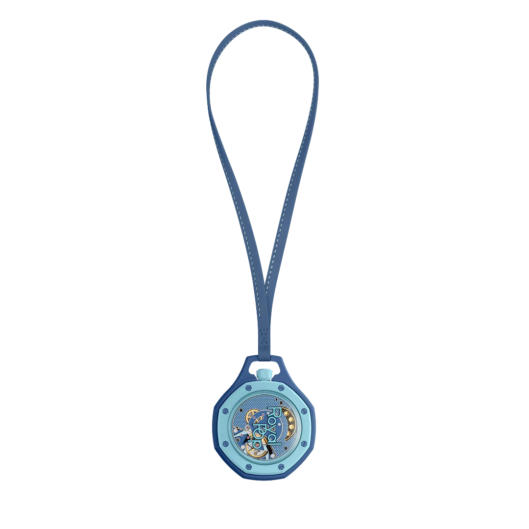 Swatch x AP Royal Pop Blue Dial Blue Leather Strap Watch for Men - Lan Ba