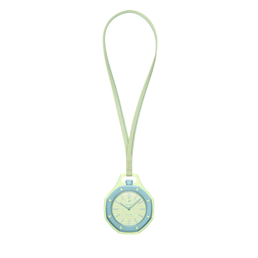 Swatch x AP Royal Pop Lime Green Dial Lime Green Leather Strap Watch for Men - Blaue Acht