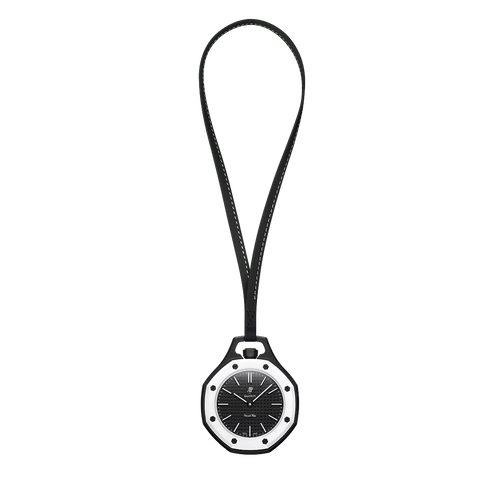 Swatch x AP Royal Pop Black Dial Black Leather Strap Watch for Men - Ocho Negro